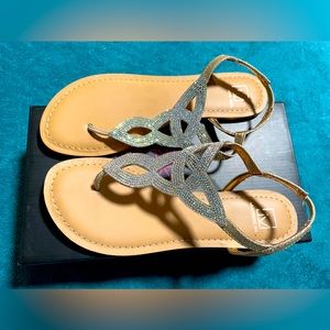 Blush Sparkle Sandals Size 8.5